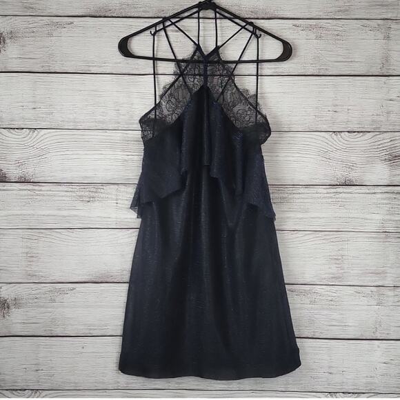 Free People Metallic Night Sky Lace Dress - Picture 8 of 12